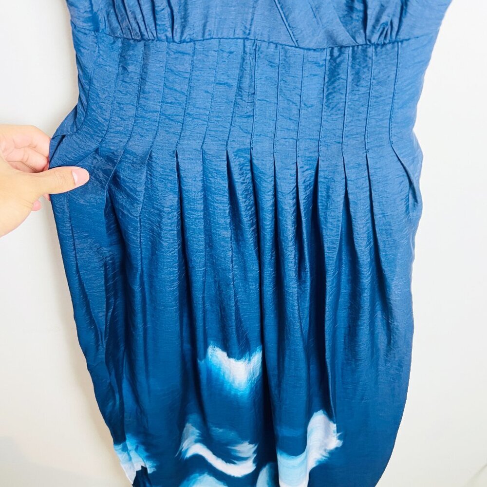 2/$30 Simply Vera Vera Tie Dye Navy Wang Dress XS - Picture 8 of 8